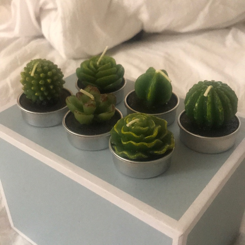 Mini cactus candles (6) BUNDLE ONLY